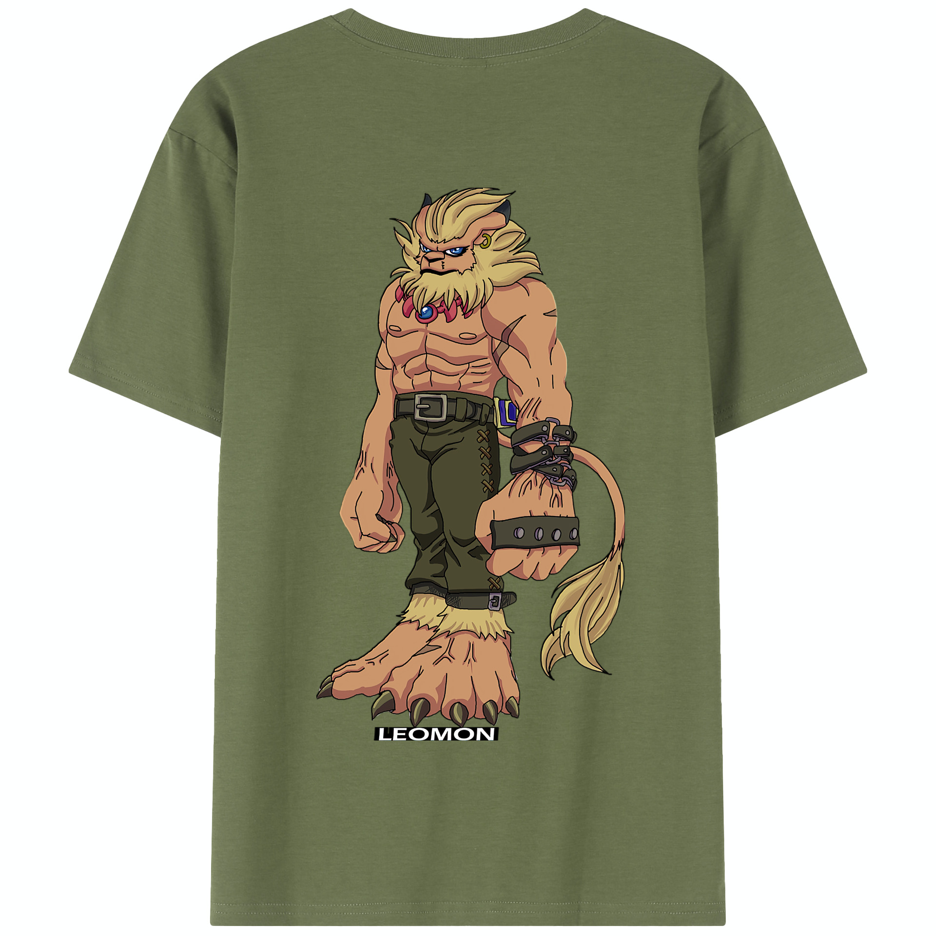 （画像用） Digimon デジタルモンスター/デジモン 綿100％半袖Tシャツ（背面プリント）